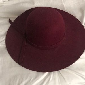 NWT maroon floppy hat